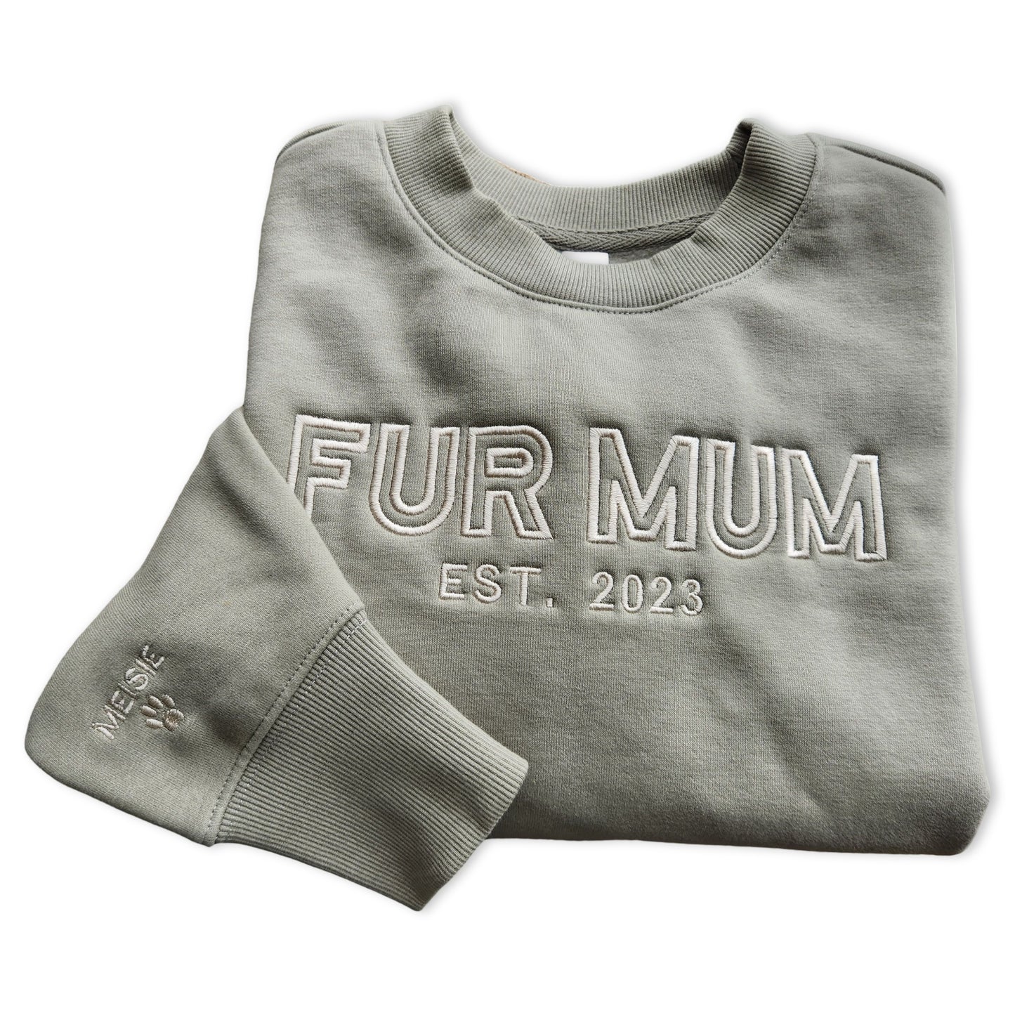 Fur Mum Jumper | with pet's names on sleeve
