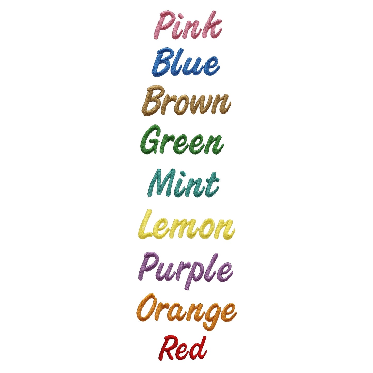 Embroidery name