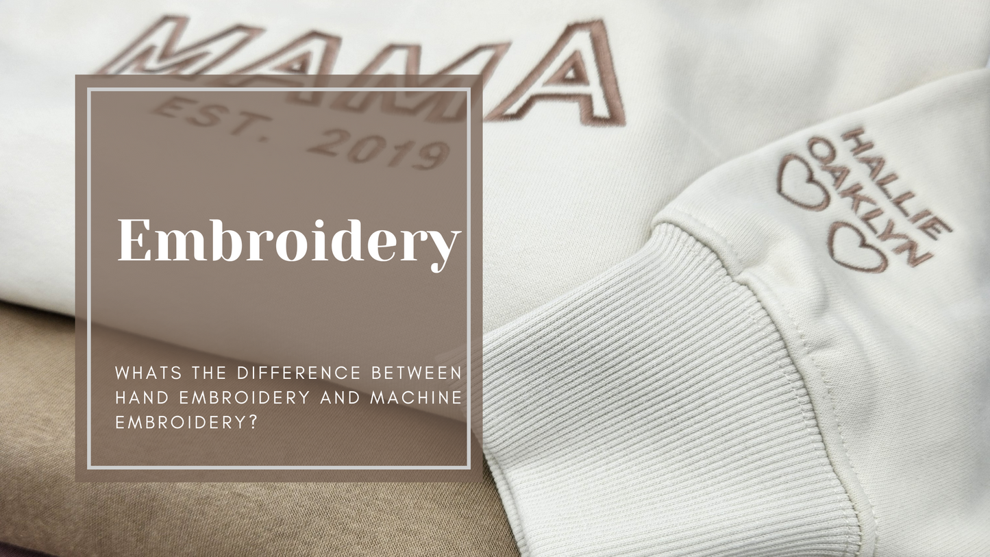 The Difference Between Hand Embroidery and Machine Embroidery