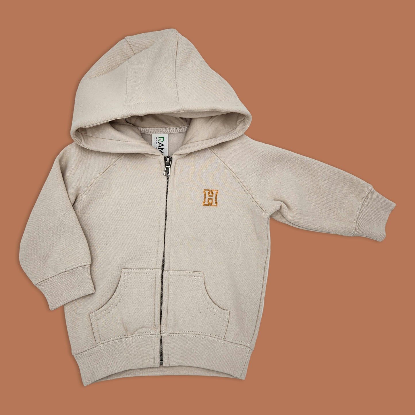 Babies Zip Hoodie | Varsity Initial