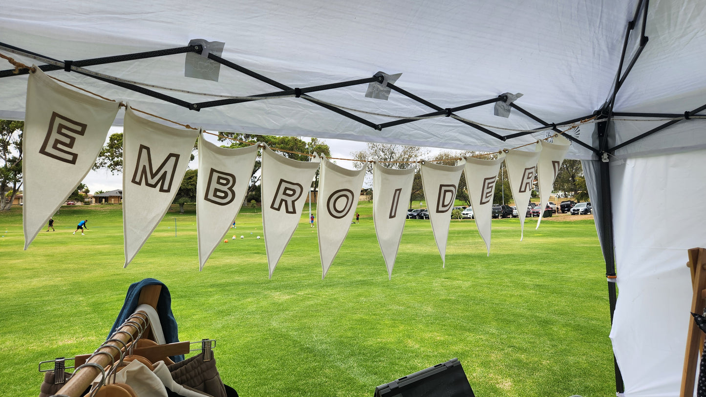 Canvas Letter Bunting