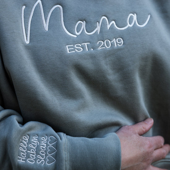 Mama Script Jumper | with special sleeve