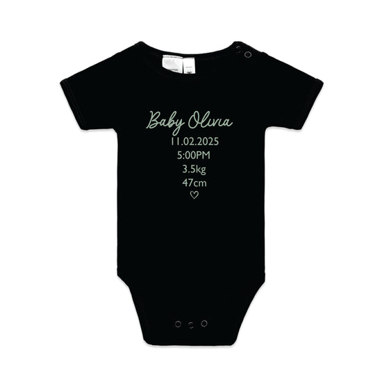 Onesie | Birth Details