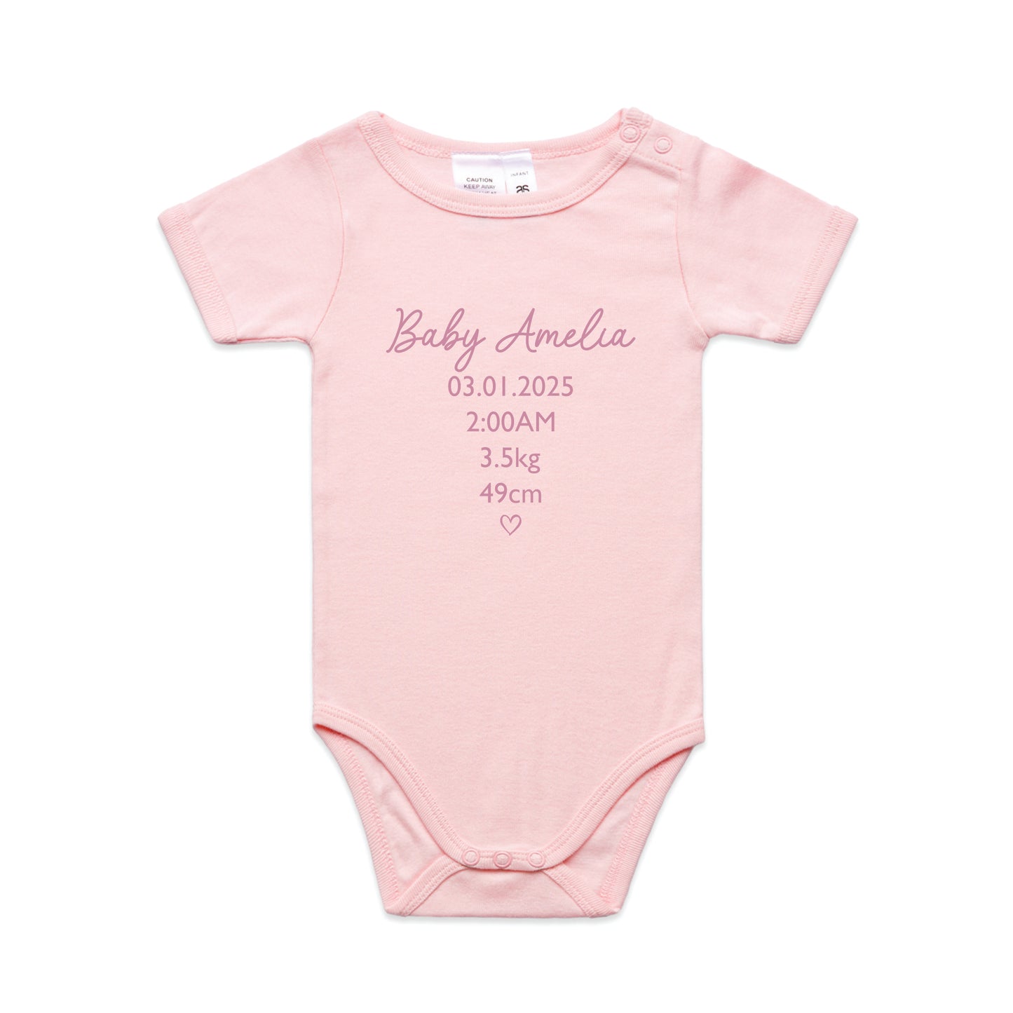 Onesie | Birth Details