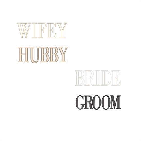 WIFEY & HUBBY TOWELS