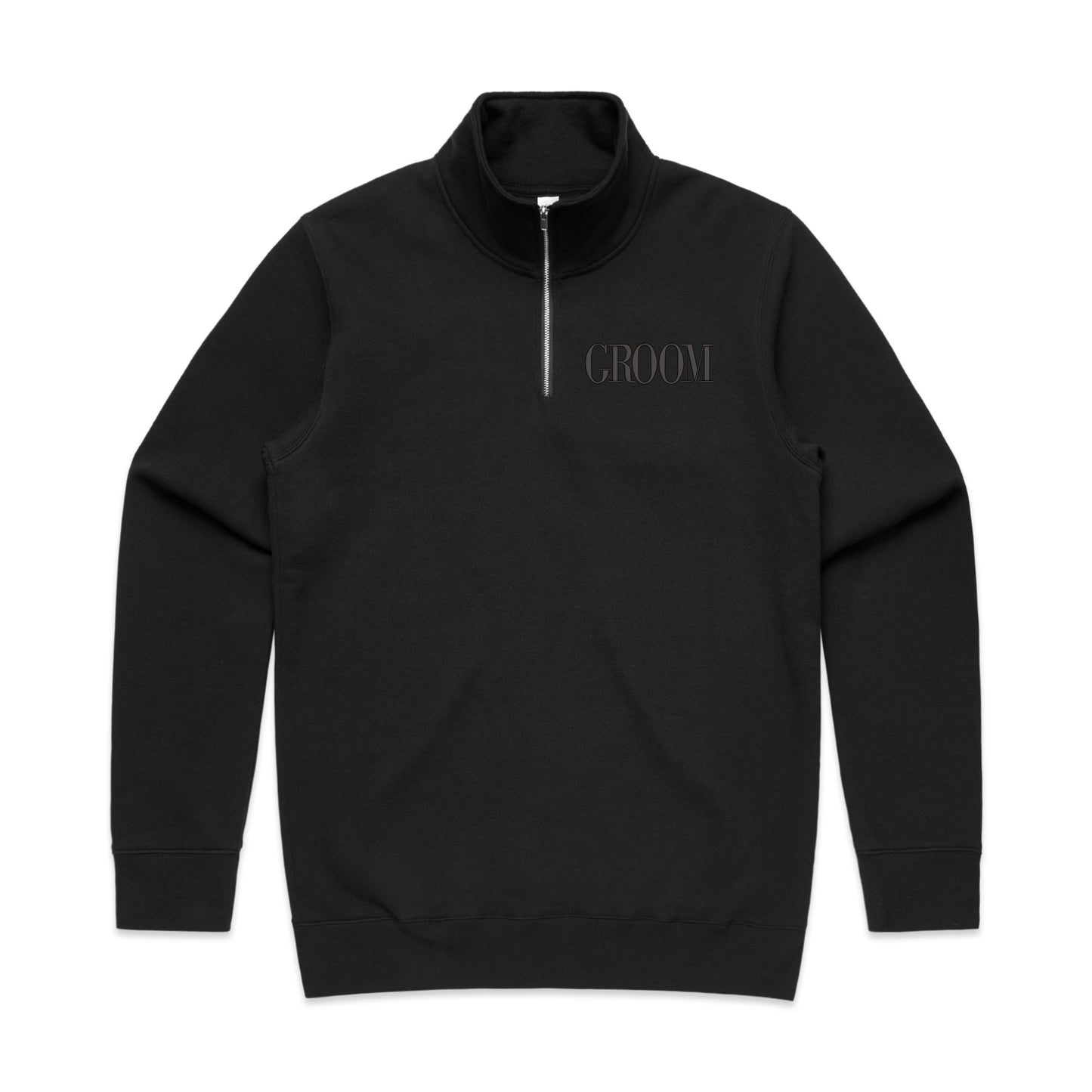 Hubby Half Zip Jumper | Left Chest and Back