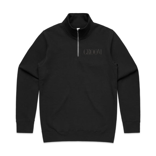 Hubby Half Zip Jumper | Left Chest and Back