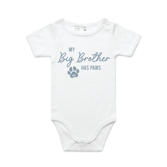 Pawfectly Personalised Baby Set – Onesie & Blanket  | Big Bro/Sis Has Paws