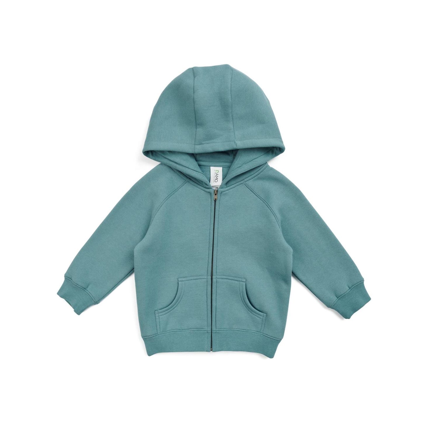 Slate Green Babies Zip Hoodie