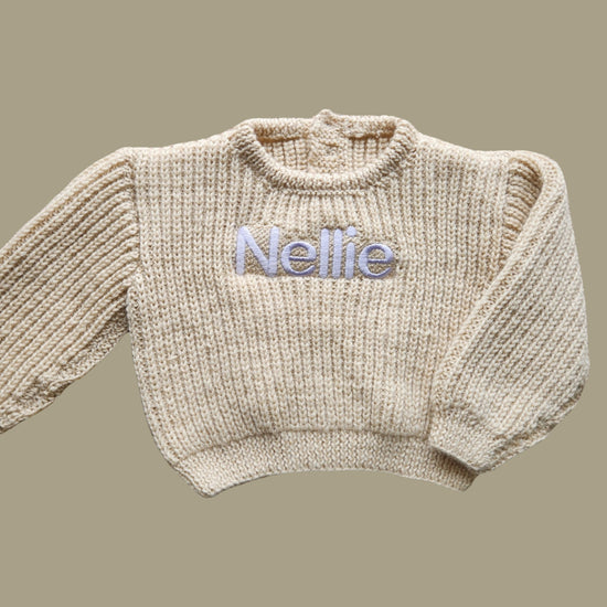 Handmade Knit Baby Jumper