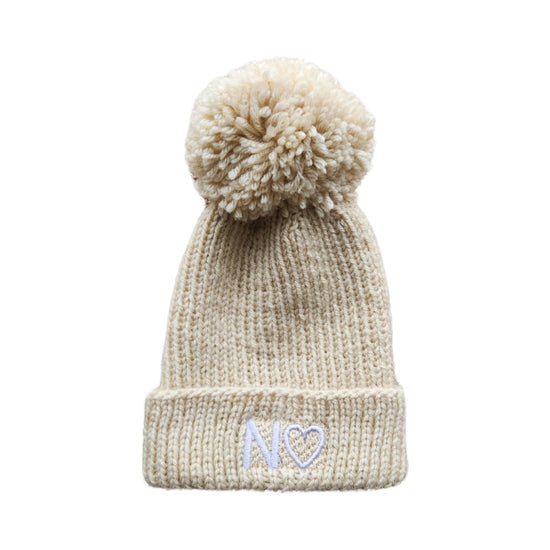 Latte colour knit beanie 