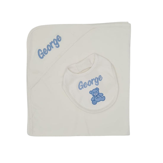 Gift Set | Blanket and Bib Set | Bear