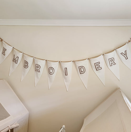 Canvas Letter Bunting