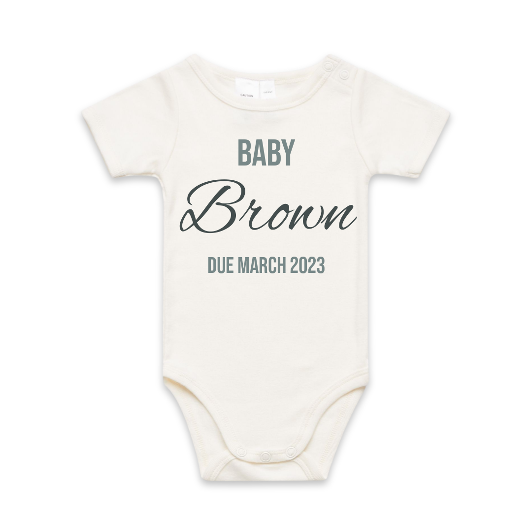 Onesie for Pregnancy Announcement 