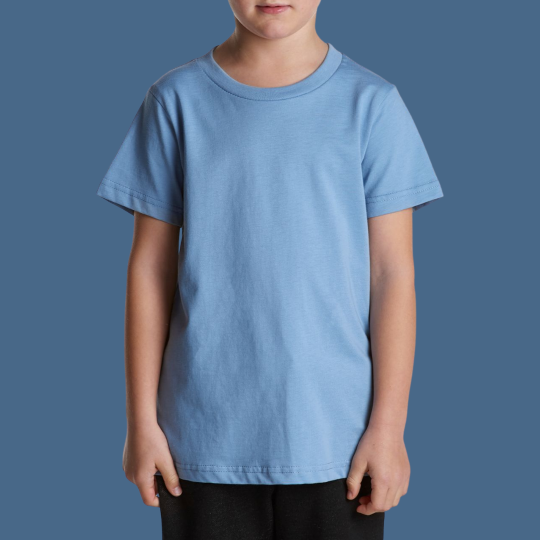 blue colour kid tee